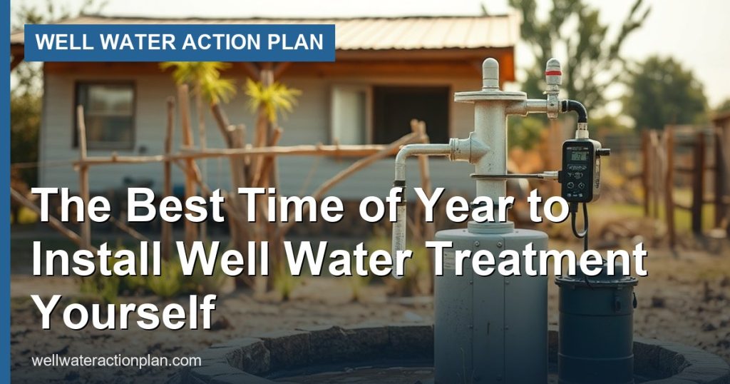 The Best Time of Year to Install Well Water Treatment Yourself