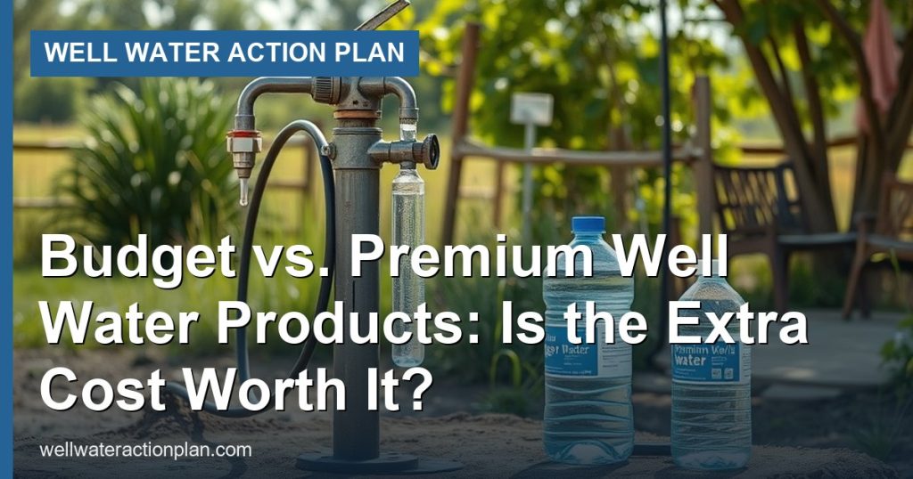Budget vs. Premium Well Water Products: Is the Extra Cost Worth It?