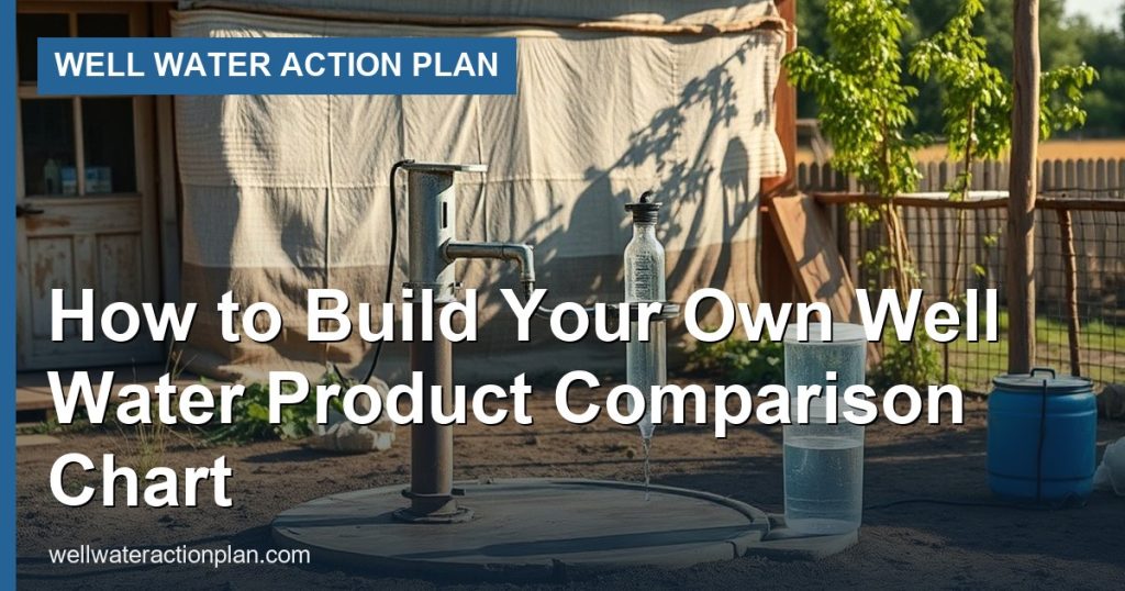 How to Build Your Own Well Water Product Comparison Chart