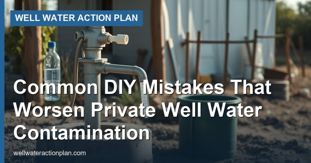 Common DIY Mistakes That Worsen Private Well Water Contamination