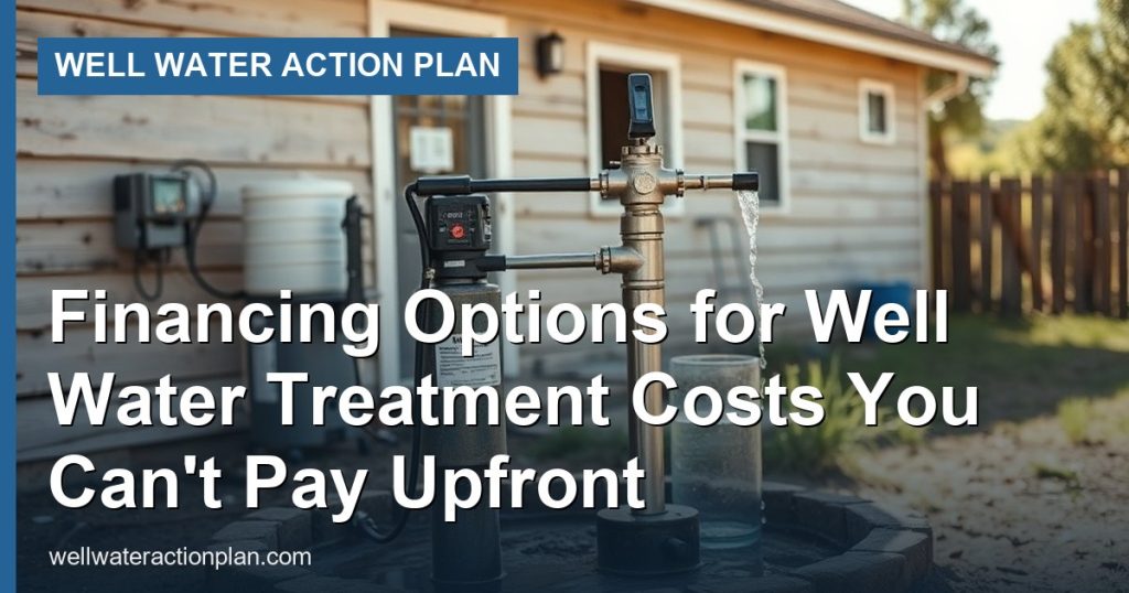 Financing Options for Well Water Treatment Costs You Can't Pay Upfront