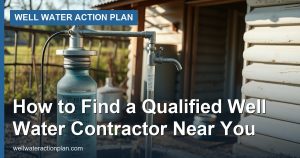 How to Find a Qualified Well Water Contractor Near You