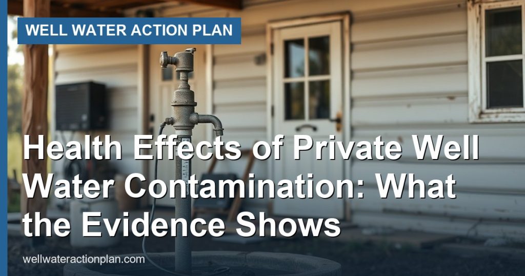 Health Effects of Private Well Water Contamination: What the Evidence Shows