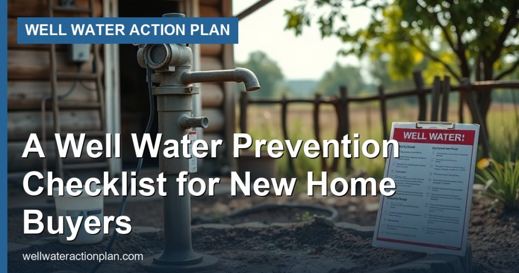 A Well Water Prevention Checklist for New Home Buyers