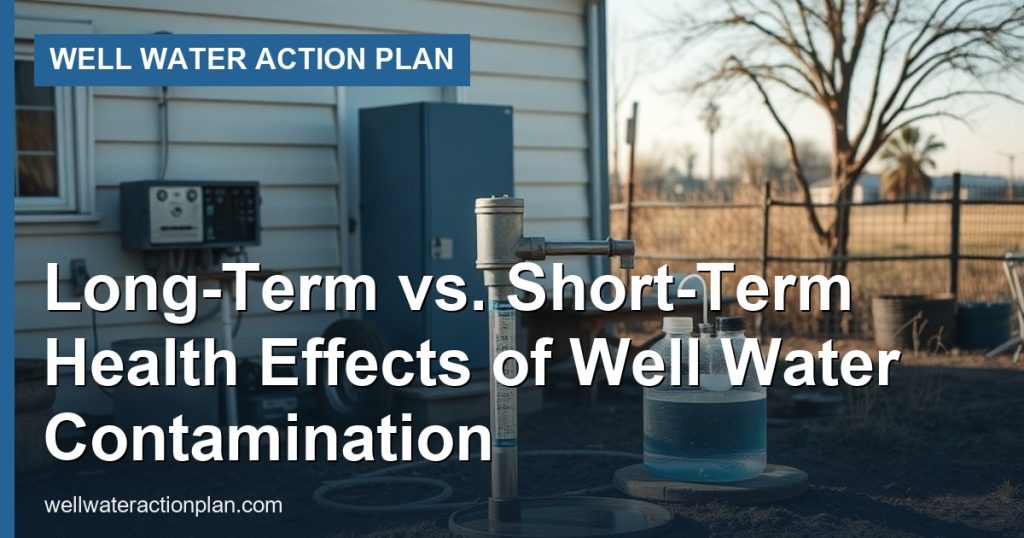 Long-Term vs. Short-Term Health Effects of Well Water Contamination