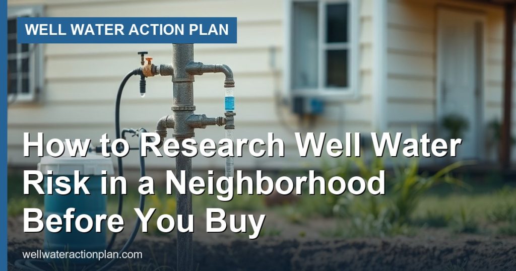 How to Research Well Water Risk in a Neighborhood Before You Buy