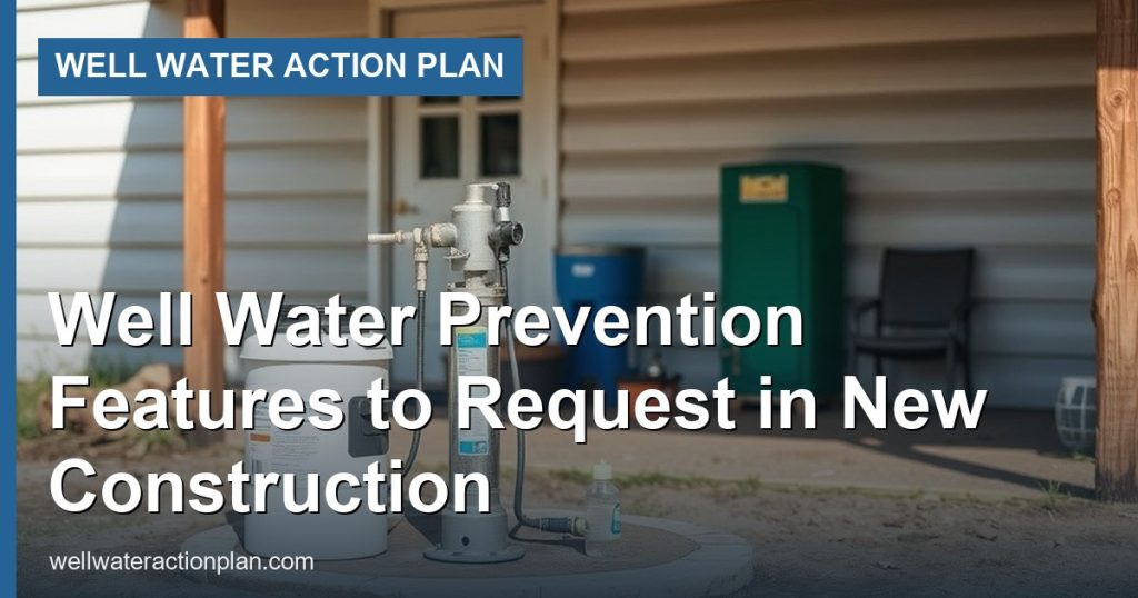 Well Water Prevention Features to Request in New Construction