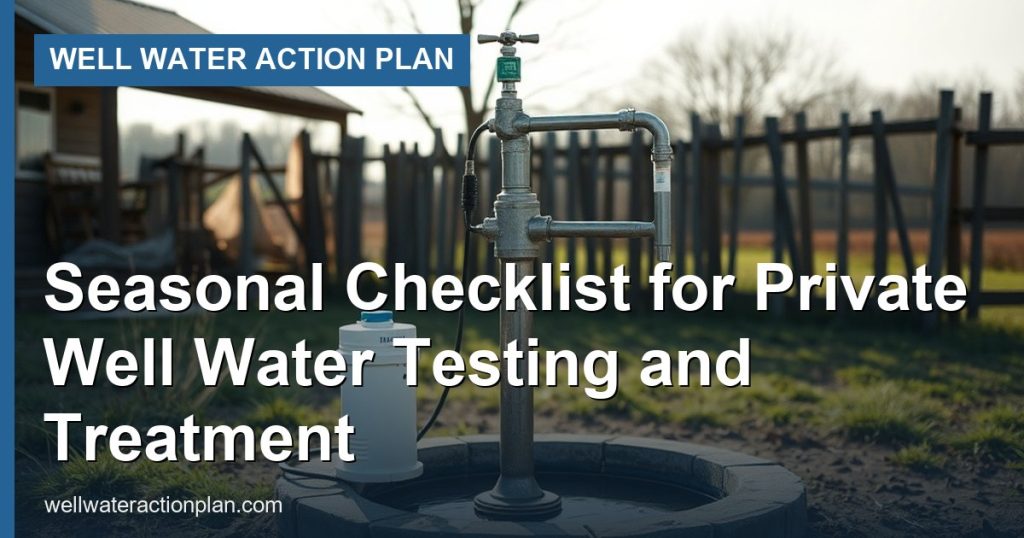 Seasonal Checklist for Private Well Water Testing and Treatment