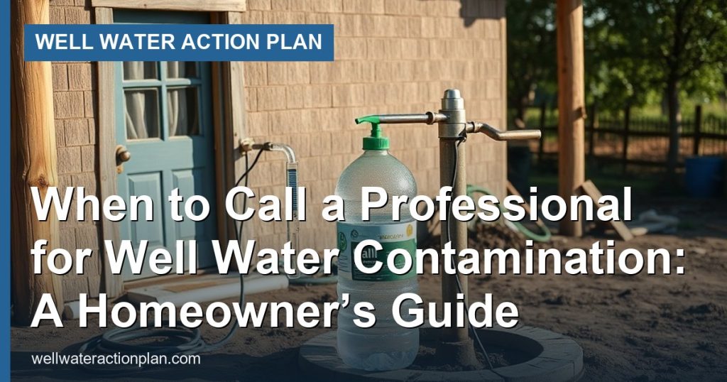 When to Call a Professional for Well Water Contamination: A Homeowner’s Guide
