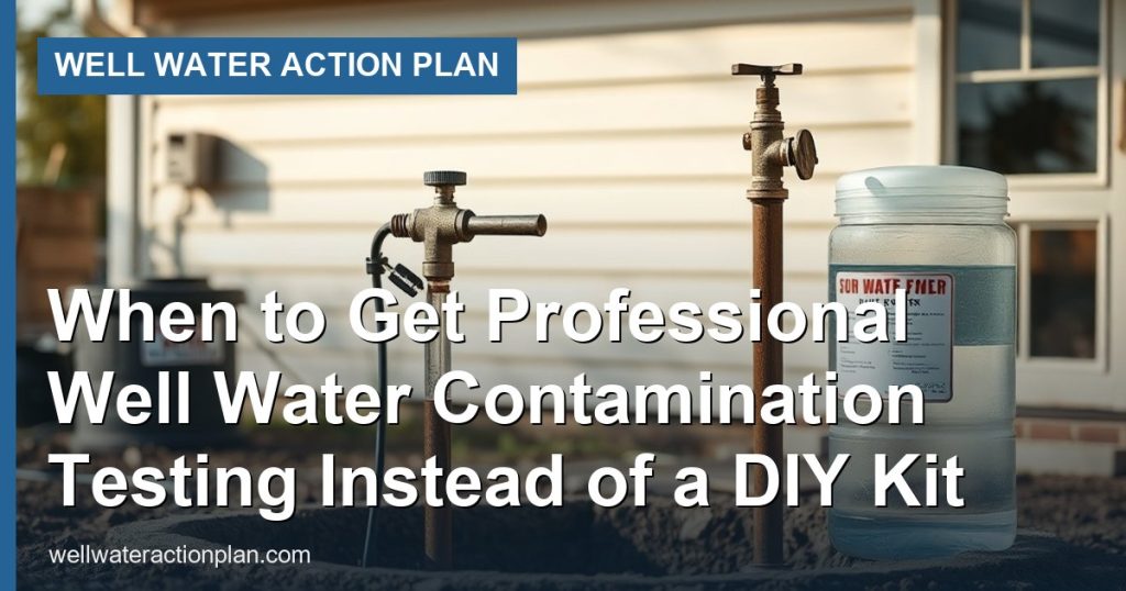 When to Get Professional Well Water Contamination Testing Instead of a DIY Kit